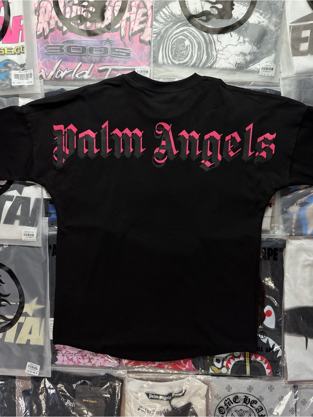 Palm Angels Double Logo Over T-shirt ‘Black’
